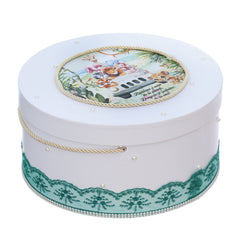 Cutie transport trusou cu animalute jungla, alb, REC3366