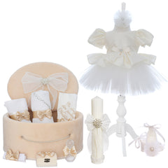 Set trusou botez cu elegant pentru fetite, 13 piese, REC3487