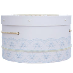 Cutie transport trusou cu ursulet, alb, REC3367