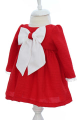 Rochie rosie cu fundita, REC3343