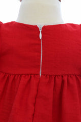 Rochie rosie cu fundita, REC3343