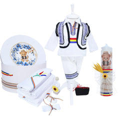 Set trusou traditional pentru botez baieti, REC3372