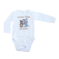 Set pentru prima baita cu nasii, halat, prosop si body, Tom & Jerry, REC2542