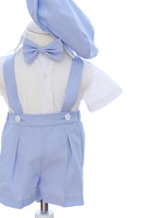 Set trusou de vara pentru botez baietel, model ingeras bleu, 15 piese, REC3482