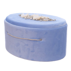 Set trusou elegant pentru botez baietel, bleu, 16 piese, REC3396