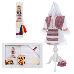 Set trusou botez traditional cu tarancuta, 13 piese, Recostore® REC3529