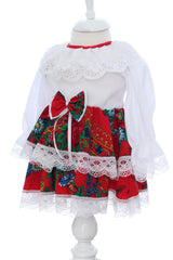 Rochie traditionala pentru botez fetita, Recostore®, REC3505
