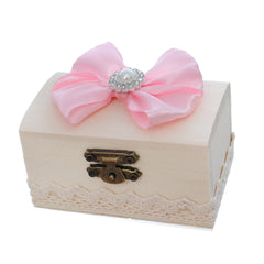 Set accesorii botez, cutiuta prima suvita si sticluta pentru mir,  roz, Recostore®, REC3514