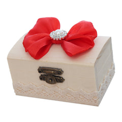 Set accesorii botez, cutiuta prima suvita si sticluta pentru mir,  rosu, Recostore®, REC3515