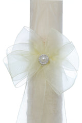 Lumanare eleganta cu dantela pentru botez, ivoire, Recostore®, 35x6 cm, REC5001/68