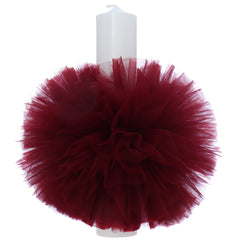 Lumanare botez, ingeras visiniu, 30x5.5 cm, REC5004/34