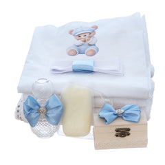 Trusou botez cu ursulet dragalas, 7 piese, Recostore®, REC5012/32