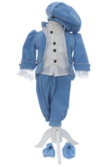 Costumas de print pentru botez, bleu, 5 piese, REC3525