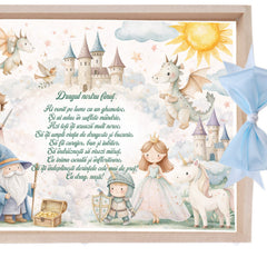 Tava pentru taiere mot, model tip Print, Bleu, 10 piese, 35x20 cm, REC1967/361