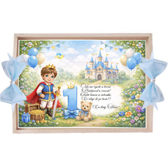 Tava pentru taiere mot, model cu Print, bleu, 10 piese, 35x20 cm, REC1967/371