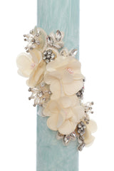 Lumanare botez design marmorat, 35x6 cm, REC5001/25