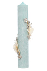 Lumanare botez design marmorat, 35x6 cm, REC5001/25