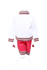 Costum popular pentru serbare, 2 piese, bluza, pantaloni,  REC18