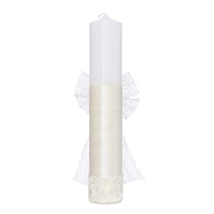 Lumanare ivoire pentru botez, 30x5.5 cm, REC5004/23
