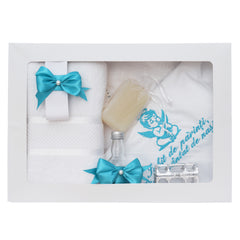 Trusou botez cu ingeras turcoaz, 7 piese, REC5012/2