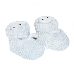 Botosei tricotati pentru bebelusi, alb, Recostore, REC1631