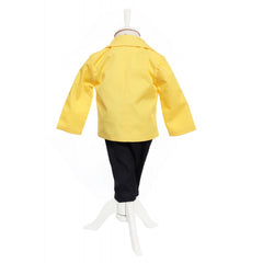 Costum galben elegant pentru bebelusi, sacou din bumbac, 5 piese, Recostore, REC2109