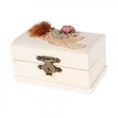 Cutiuta cufar pentru prima suvita, handmade, bej, 10x5x5 cm, Recostore, REC1800