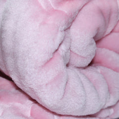 Paturica groasa pentru bebelusi, roz, 120x100 cm, Recostore, REC1645