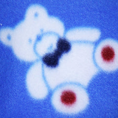Pled albastru din polar pentru bebelusi, 75x90 cm, REC1222
