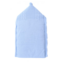 Port bebe tricotat imblanit pentru bebelusi, albastru, REC2485