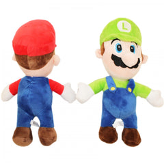 Set 2 jucarii de plus cu sunet, Mario si Luigi, 30x15 cm, Recostore, REC1533