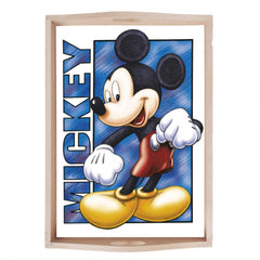 Set tava pentru taiere mot la baieti, model cu Mickey Mouse, bleumarin, 6 piese, 35x20 cm, REC1967/183