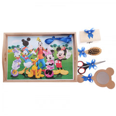 Set tavita pentru taiere mot baieti, Mickey Mouse si prietenii, 6 piese, albastru electric, 35x20 cm, Recostore, REC1967/17