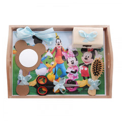 Set tavita pentru taiere mot baieti, Mickey Mouse si prietenii, 6 piese, bleu, 35x20 cm, Recostore, REC1967/19