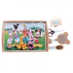 Set tavita pentru taiere mot baieti, Mickey Mouse si prietenii, 6 piese, bleu, 35x20 cm, Recostore, REC1967/19