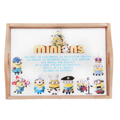 Set tavita pentru taiere mot baieti, Minions cu meserii, 6 piese, turcoaz, 35x20 cm, Recostore, REC1967/64